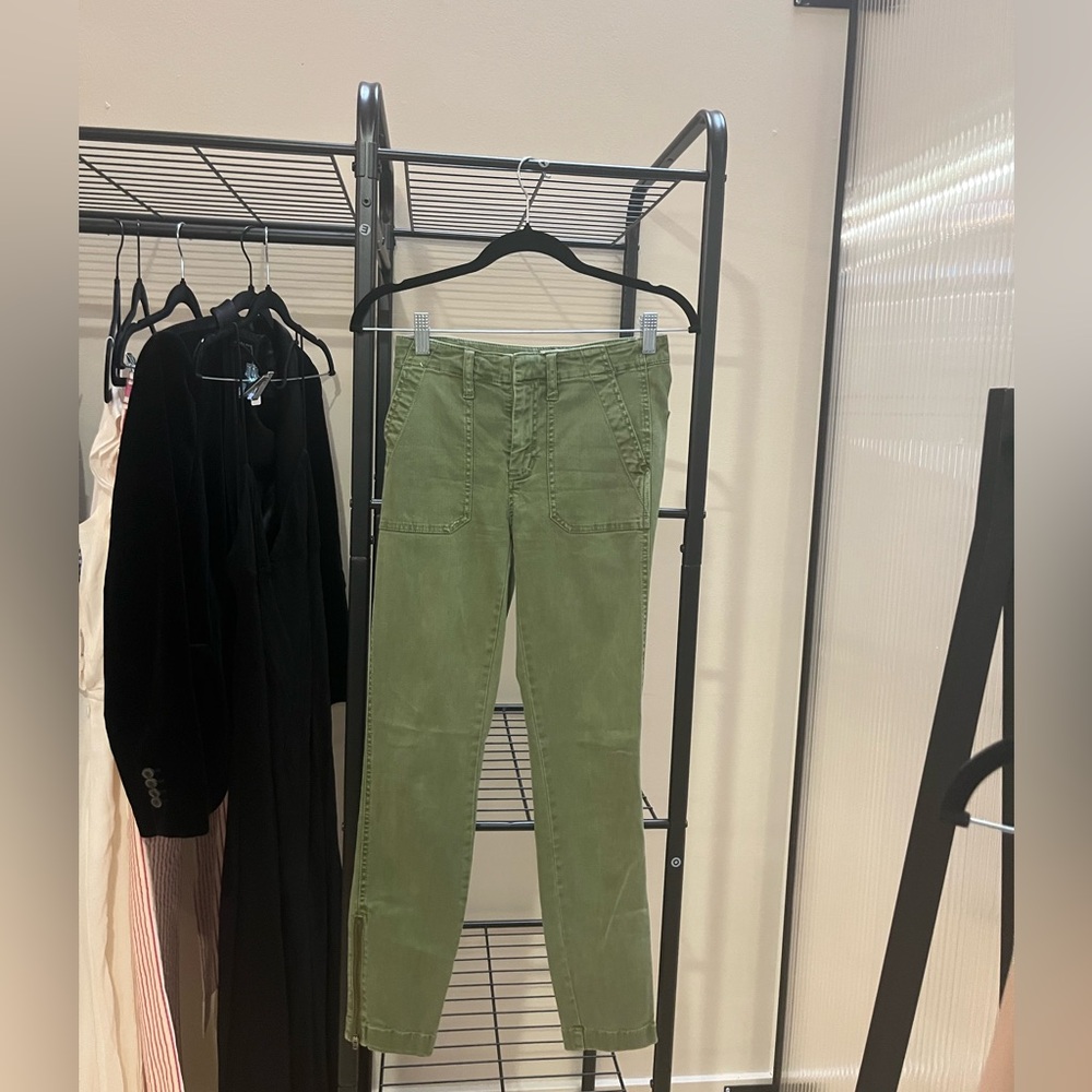 J. Crew Green Army Jeans
